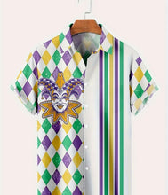 Load image into Gallery viewer, MEN  MARDI GRAS MEN&#39;S SHIRTS (4) STYLES
