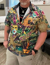 Load image into Gallery viewer, MEN  MARDI GRAS MEN&#39;S SHIRTS (4) STYLES
