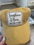 CAP SUNSHINE & BEER Vintage Trucker
