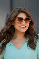 Sunglasses Manhattan Scaloped (Brown)