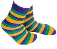 MARDI GRAS -  Slouch Socks
