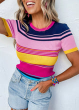 Load image into Gallery viewer, SPRINGTIME FUN RIBBED KNIT TOP
