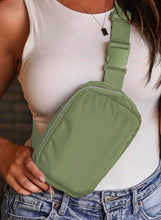 Load image into Gallery viewer, GREEN WATERPROOF CROSSBODY BAG
