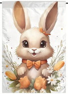 EASTER RABBIT GARDEN FLAG