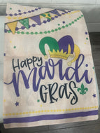 MARDI GRAS YARD FLAGS