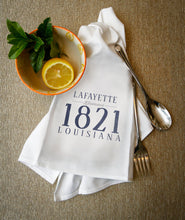 Load image into Gallery viewer, Louisiana Established Date Towels- Blue
