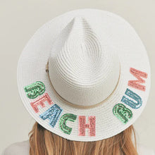 Load image into Gallery viewer, BEACH Sequin Letter Hat
