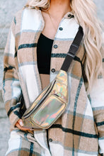 Load image into Gallery viewer, Purse Metallic Gold Fabric Waist Bag Fanny Pack
