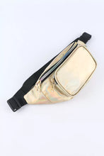 Load image into Gallery viewer, Purse Metallic Gold Fabric Waist Bag Fanny Pack
