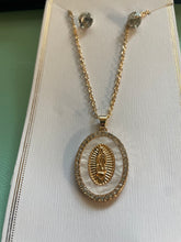 Load image into Gallery viewer, Her Story Mother Mary Necklace &amp; Earrings
