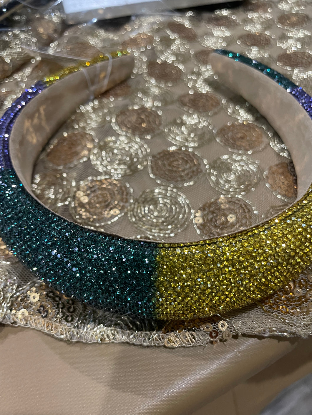 Headband MARDI GRAS- Crystal Hard