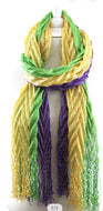 MARDI GRAS - Gold threaded Scarf