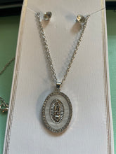 Load image into Gallery viewer, Her Story Mother Mary Necklace &amp; Earrings
